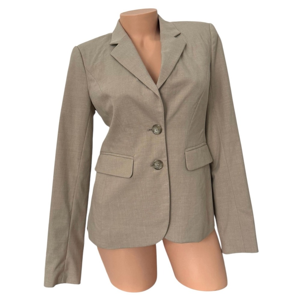 The‎ Limited Collection Women's Size 2 Beige Blazer 2 Button Lined With Pockets